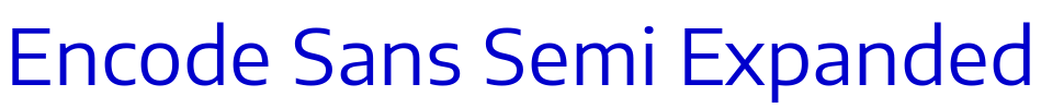 Encode Sans Semi Expanded шрифт